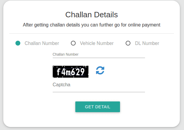 Pay Chennai Traffic Challan Online using mParivahan
