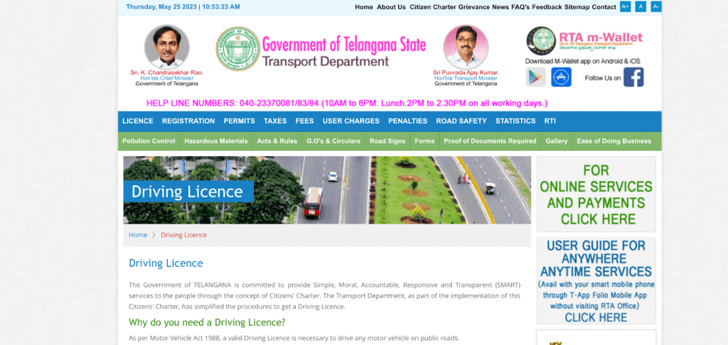 How to Check Driving Licence Application Status Online in Telangana