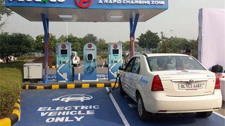 best ev electric vehicle charging station on delhi chandigarh highway