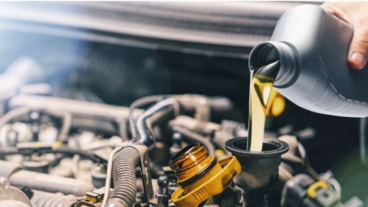 replace engine oil in car 