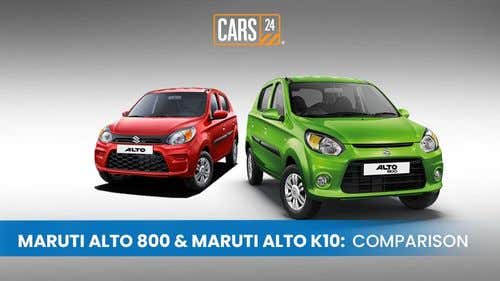 Maruti Alto 800 vs Maruti Alto K10 Comparison – Price, Features, Safety & Performance