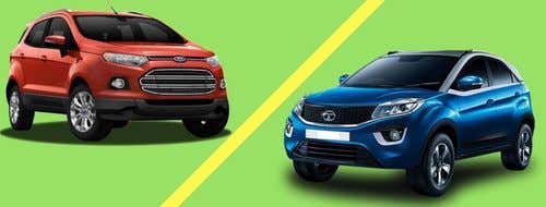 Ford Ecosport VS Tata Nexon - The compact SUV war!