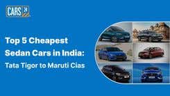 Top 5 Cheapest Sedan Cars in India